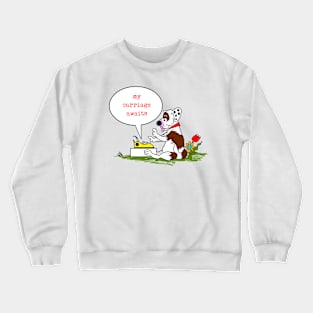 TYPEWRITER G PUP RED Crewneck Sweatshirt